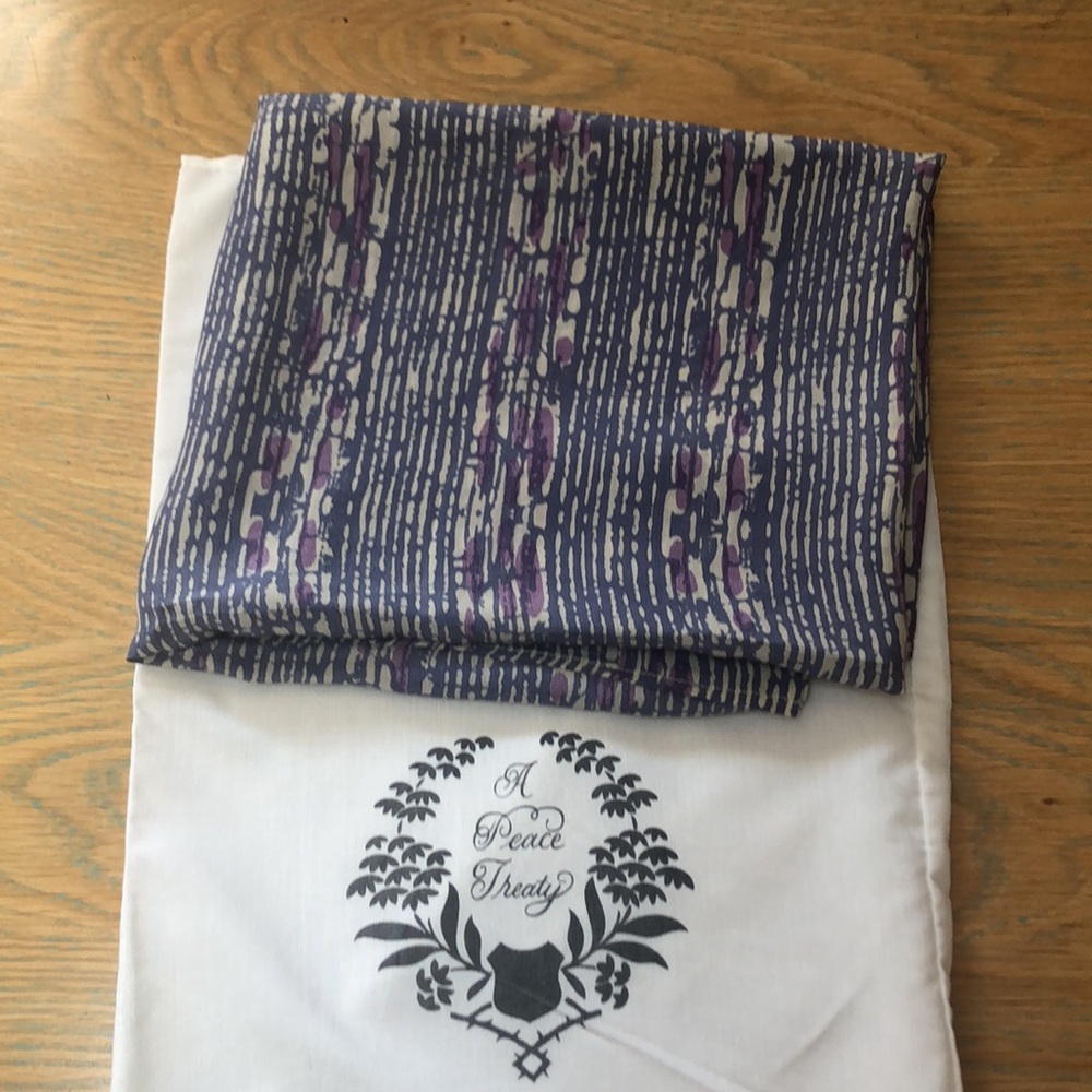 COPY - A Peace Treaty Silk Scarf NWOT